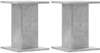 vidaXL Lautsprecherst&auml;nder 2 Stk. Betongrau 30x30x40 cm Holzwerkstoff