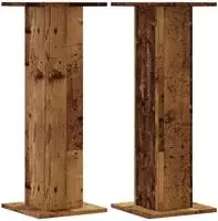vidaXL Lautsprecherst&auml;nder 2 Stk. Altholz-Optik 30x30x80 cm