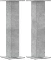 vidaXL Lautsprecherst&auml;nder 2 Stk. Betongrau 30x30x95 cm Holzwerkstoff