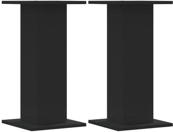 vidaXL Lautsprecherst&auml;nder 2 Stk. Schwarz 30x30x60 cm Holzwerkstoff