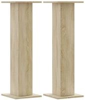 vidaXL Lautsprecherst&auml;nder 2Stk. Sonoma-Eiche 30x30x95cm Holzwerkstoff