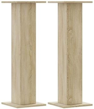 vidaXL Lautsprecherständer 2Stk. Sonoma-Eiche 30x30x95cm Holzwerkstoff