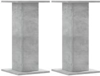 vidaXL Lautsprecherst&auml;nder 2 Stk. Betongrau 30x30x60 cm Holzwerkstoff