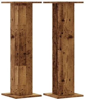 vidaXL Lautsprecherständer 2 Stk. Altholz-Optik 30x30x95 cm