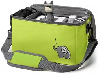 fantifant Musikbox Tasche f&uuml;r Tigerbox oder Toniebox mambagr&uuml;n