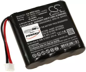 Powery Powerakku für Lautsprecher Marshall Kilburn, 14,4V, Li-Ion