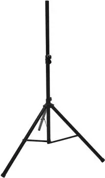 Omnitronic M-2 Boxenhochständer (1 Stk., Ständer, Höhenverstellbar), Lautsprecher Ständer + Wandmontage, Schwarz