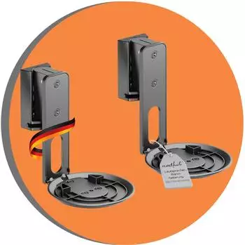PureMounts Lautsprecher Halterung f&uuml;r Sonos Era 100 schwarz 2 St&uuml;ck (PM-SOM-162)
