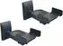 Relaxdays Adjustable speaker wall mount steel Black