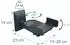 Relaxdays Adjustable speaker wall mount steel Black