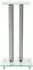 vidaXL Tempered glass speaker stands Silver set of 2