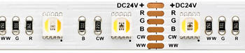 Sigor 17W/m RGB/TW LED-Streifen RGB/2300+6500K 5m 60 LED/m IP20 24V 1001lm WH