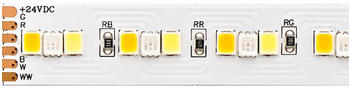 Sigor 20W/m RGB/TW LED-Streifen RGB/2300+6500K 5m 210 LED/m IP20 24V 1662lm WH