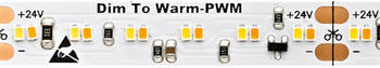 Sigor 20W/m dimmbar to warm LED-Streifen 3000-1800K 5m 240 LED/m IP20 24V 1900lm RA90