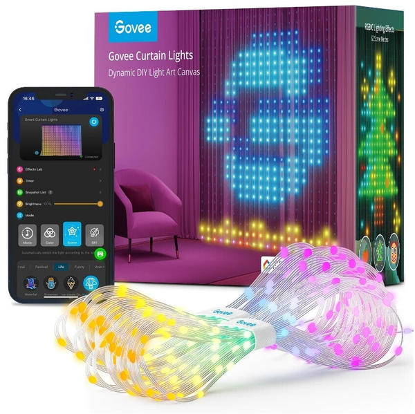 Govee WiFi Bluetooth Curtain Lights (H70B13A1)
