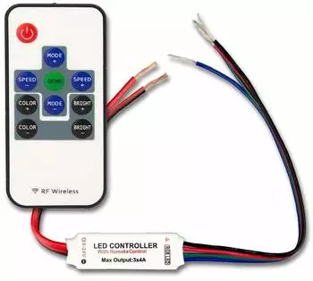 ISOLED LED Controller Mini RGB Funk-Fernbedienung, 3 Kanal, 12-24V DC 3x2A (113307)