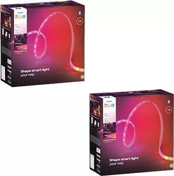 Philips Hue Flux Strip Light 4 m Base Kit Doppelpack