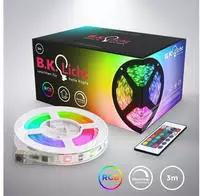 B.K.Licht LED-Streifen "Lucilla" LED Band, RGB, Fernbedienung, selbstklebend,