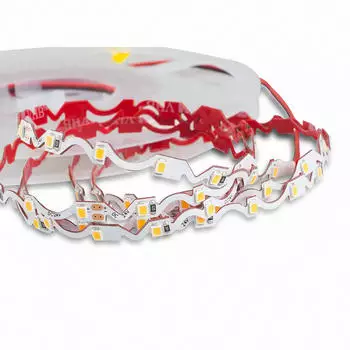 Mextronic LED Strip Zick-Zack 2835Z Kaltweiß 6000K 48W 5m 24V IP20 (LT2835ZW606050024IP20)
