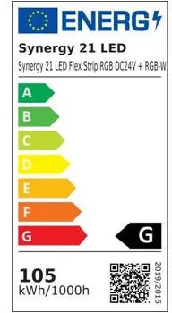 Synergy 21 LED Flex Strip RGBW 5m 96W 24V DC 3000K IP68 (S21-LED-F00160)