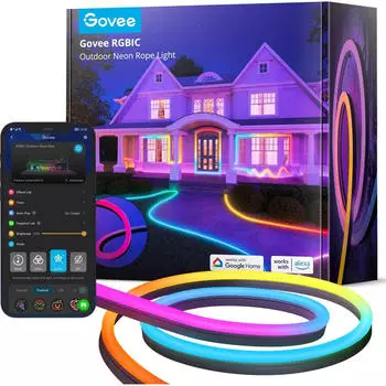 Govee RGBIC Outdoor Neon Rope Light 10m (H61A83D1)