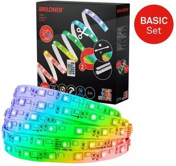 Briloner Pimp your Stripe LED-Band Starter-Set RGBW IP44 2m