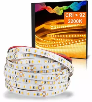Mextronic LED-Streifen 2835 Warmweiß Plus 2200K CRI92 72W 5m 24V IP20 (LT2835W2212050024IP20C92)