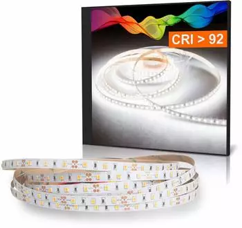 Mextronic LED Streifen 2835 Kaltweiß 5700K CRI92 36W 5m 12V IP20 (LT2835W576050012IP20C92)