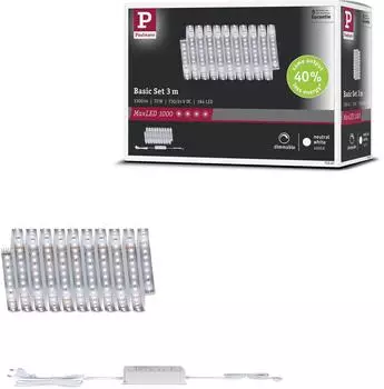 Paulmann MaxLED 1000 LED-Streifen Basisset 3m neutralwei&szlig; IP20 (71247)