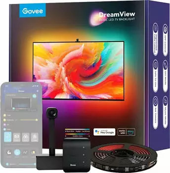 Govee DreamView T1 WiFi TV LED RGBIC Strip f&uuml;r 55-65" TV/PC (H61993D1)