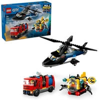 LEGO Konstruktionsspielsteine "Kombinationsset mit Hubschrauber, L&ouml;schauto und