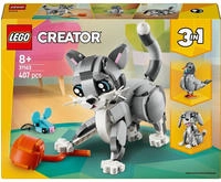 LEGO Konstruktionsspielsteine "Graue Katze (31163), LEGO Creator" Made in Europe