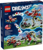 LEGO Konstruktionsspielsteine "Coopers Tiger-Mech und Zeros Hot Rod Auto (71497),