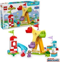 LEGO Konstruktionsspielsteine "Jahrmarkt (10453), LEGO DUPLO Peppa Pig" Made in