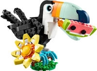 LEGO Konstruktionsspielsteine "Wilde Tiere: Tropischer Tukan (31173), LEGO Creator"