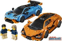 LEGO Konstruktionsspielsteine "Lamborghini Revuelto und Hurac&aacute;n STO (77238),...