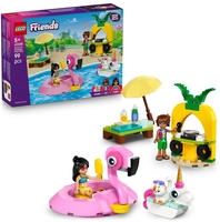 LEGO Konstruktionsspielsteine "Poolparty mit Einhorn und Flamingo (42658), LEGO