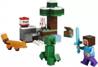 LEGO Konstruktionsspielsteine "Steves Abenteuer in der Taiga (21583), LEGO Minecraft"