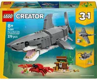 LEGO Konstruktionsspielsteine "Wilder Hai mit Schatztruhe (31381), LEGO Creator" Made
