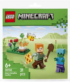 LEGO Minecraft Alex&rsquo; Begegnung am Lagerfeuer (30732)