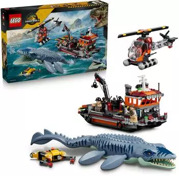 LEGO Jurassic World Mosasaurier-Angriff auf das Boot 77983