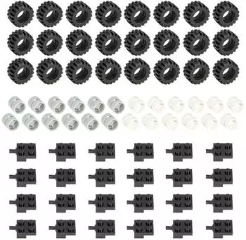 LEGO R&auml;der, Reifen und Achsen-Set, 72-teilig (310719)