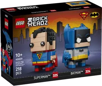 LEGO BrickHeadz Batman - Superman und Batman: Figuren aus dem Golden Age (40859)