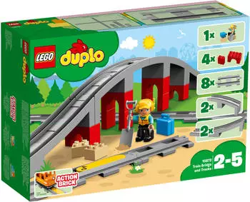 LEGO Duplo - Eisenbahnbr&uuml;cke und Schienen (10872)