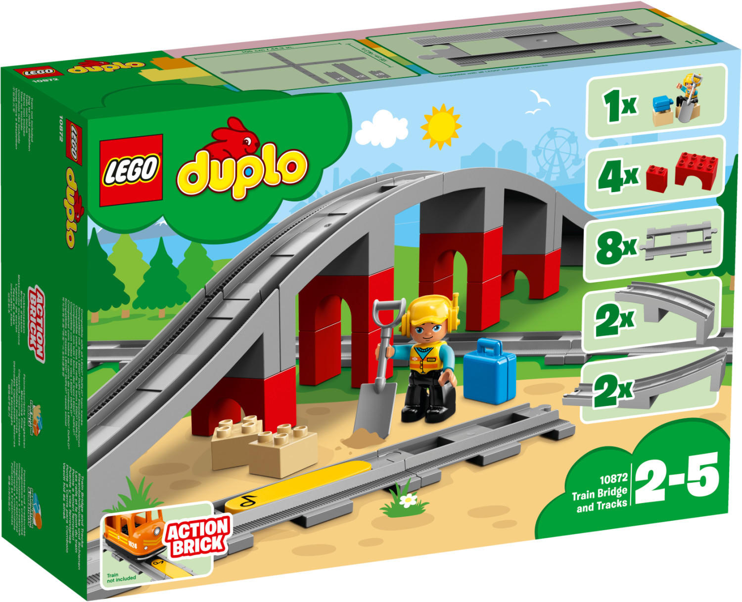 LEGO Duplo - Eisenbahnbrücke und Schienen (10872) Test ❤️ Testbericht.de  Februar 2022