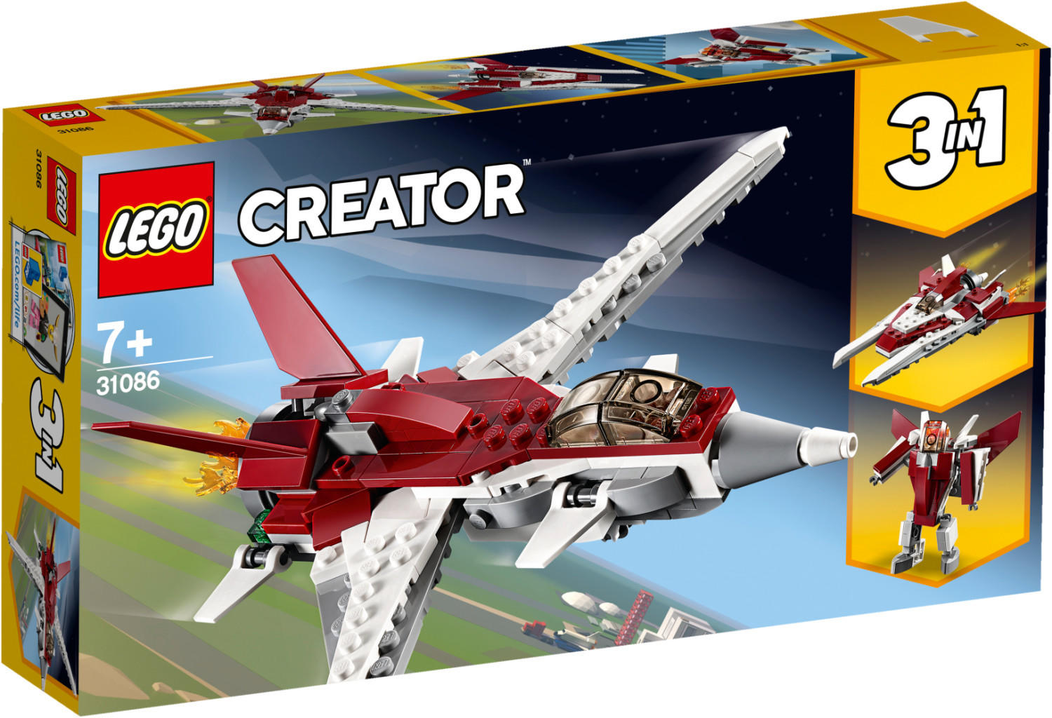 LEGO Creator - 3 in 1 Flugzeug der Zukunft (31086) Test TOP Angebote ab  32,34 € (Juli 2023)