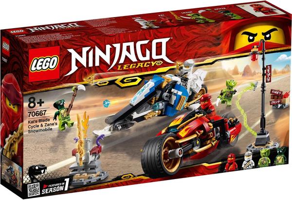 LEGO Ninjago - Kais Feuer-Bike & Zanes Schneemobil (70667)