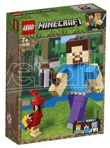 LEGO Minecraft - BigFig Steve mit Papagei (21148)