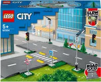 LEGO Konstruktionsspielsteine "Stra&szlig;enkreuzung mit Ampeln (60304), LEGO City Town"