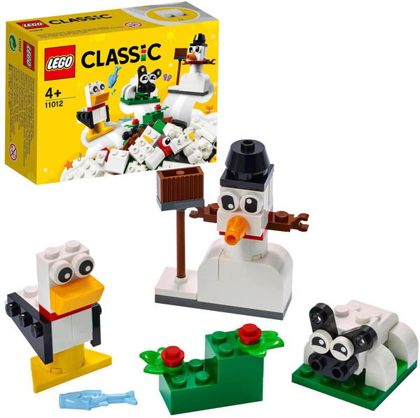 LEGO Kreativ-Bauset mit weißen Steinen (11012)